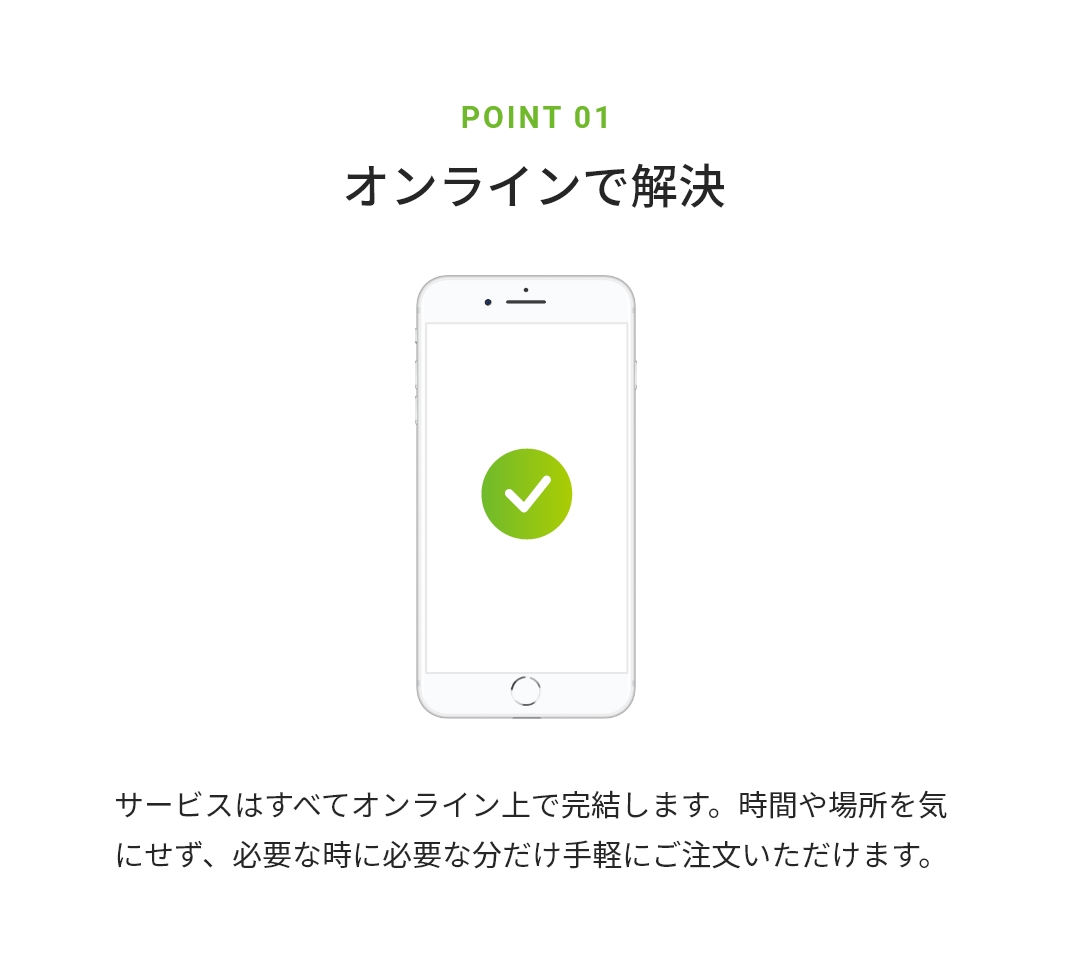 オンラインで解決