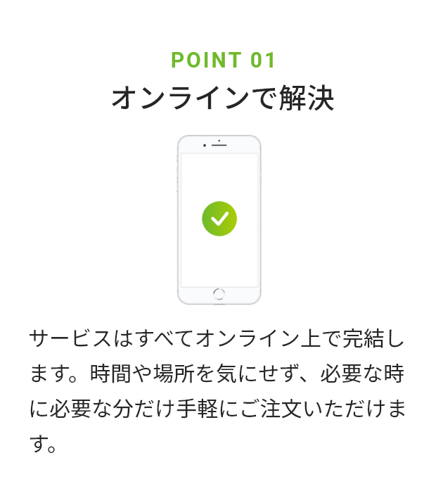 オンラインで解決