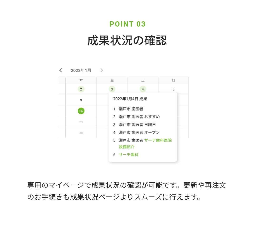成果状況の確認