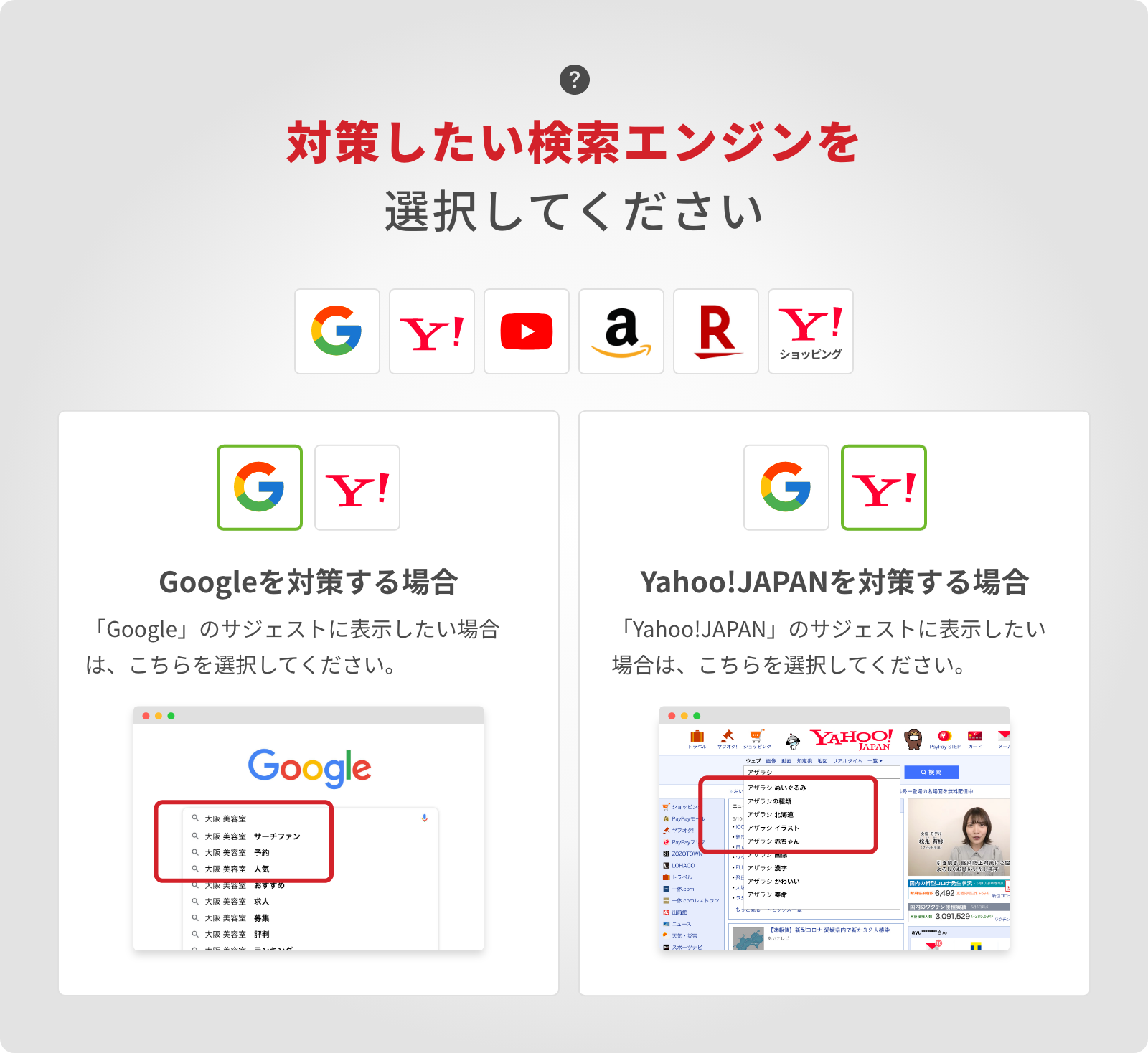 対策したい対象